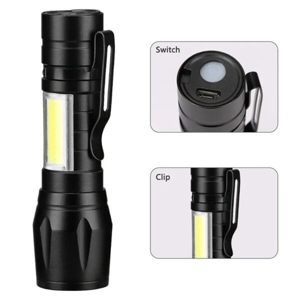 Mini Rechargeable LED Flashlight - Image 3