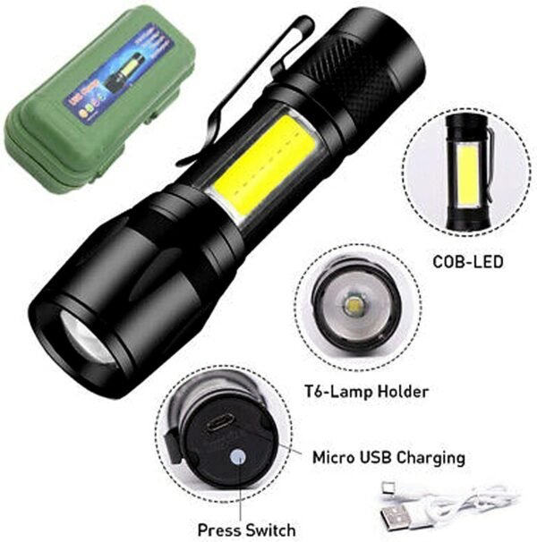 Mini Rechargeable LED Flashlight - Image 4